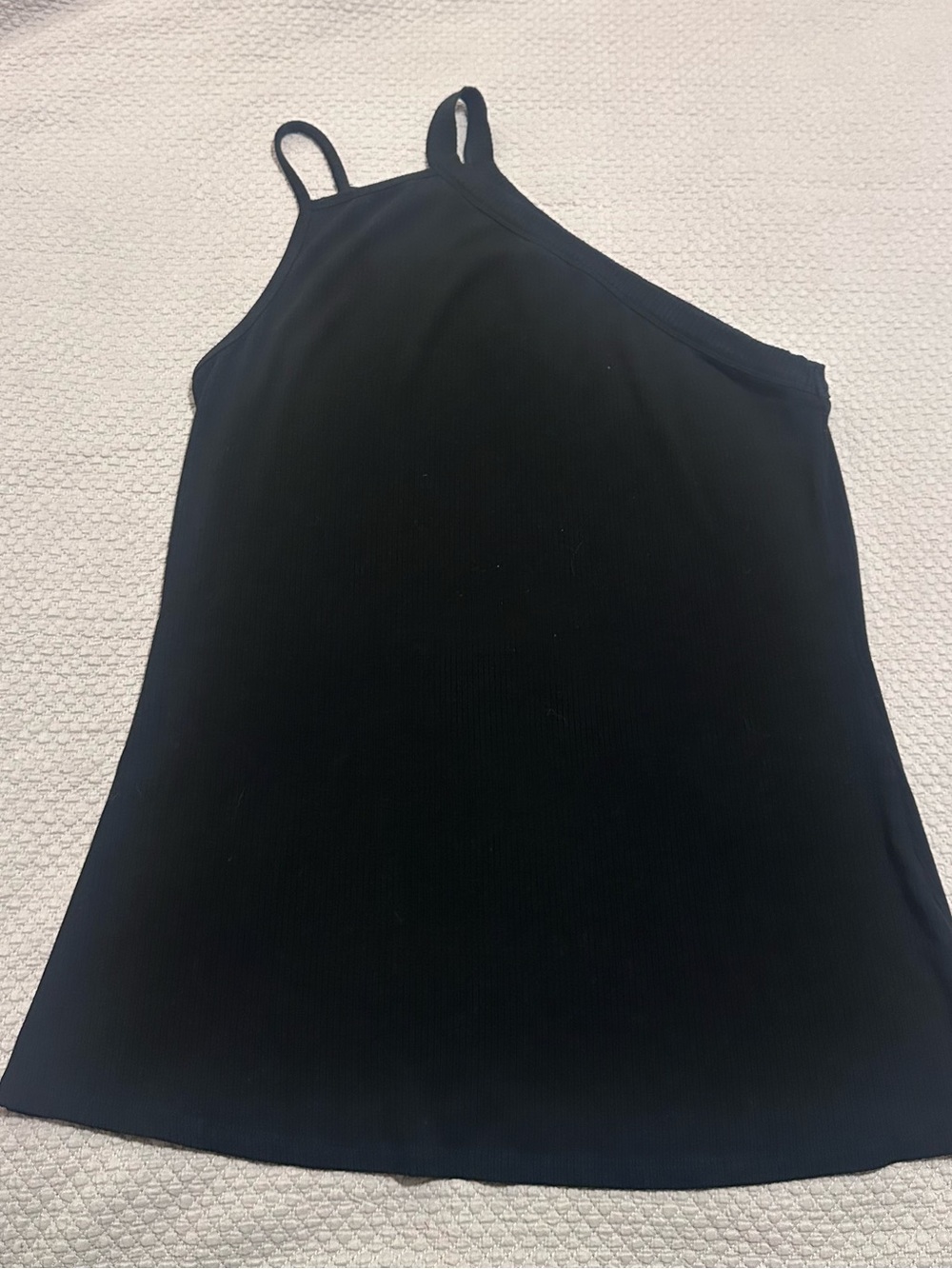 torrid size 2 Black One-Shoulder Spaghetti Strap Tank Top
